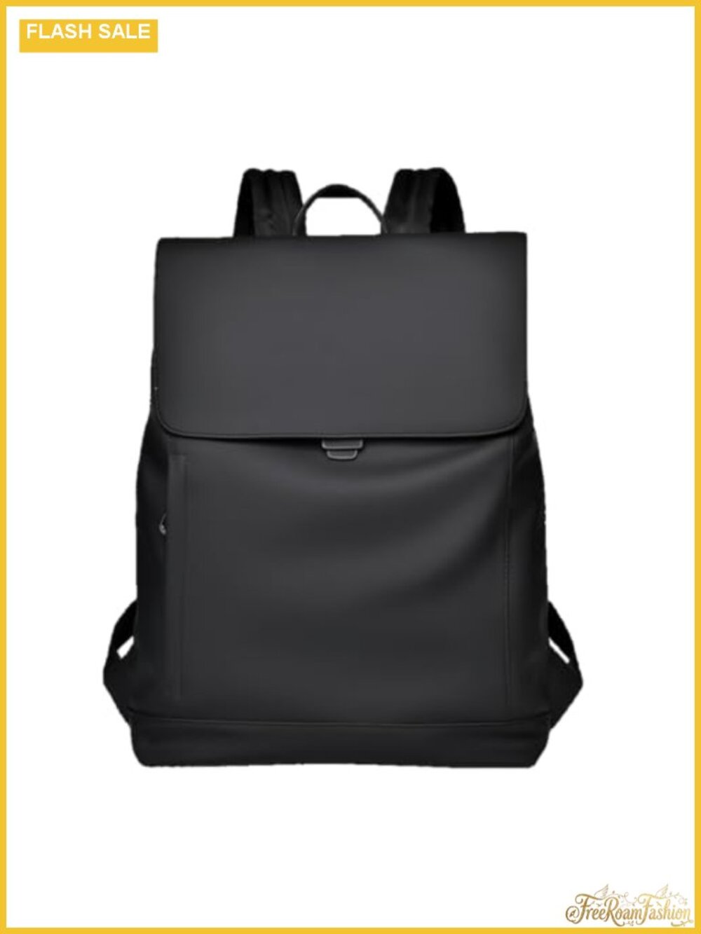 Modern Minimalist Travel Backpack Faux Leather